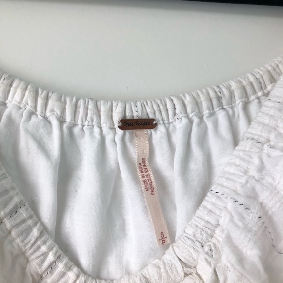 Free People Battenburg Off The Shoulder Mini Dress - Picture 5 of 5